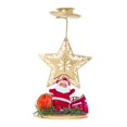 thumbnail image 4 of Candelabro cónico navideño 2024, soporte para velas, decoración de escritorio para fiestas navideñas, candelabro de pilar para decoración de mesa de Estrella, 4 of 8