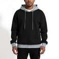 thumbnail image 2 of Fall Winter Hooded Sweatshirt For Men Contrasting Color Sweatshirt Sports Casual Jacket,Size S-2XL, 2 of 5