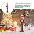 thumbnail image 2 of Nutcracker Figurine Wood Christmas Nutcracker Statue Christmas Desktop Decoration, 2 of 8