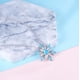 thumbnail image 3 of Collar de mujer, colgante de copo de nieve con cristales, en caja de regalo XianweiShao 9024715015990, 3 of 5