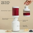 thumbnail image 5 of The Beast Blender; Personal Countertop Blending for Smoothies, Shakes, Food Prep & Frozen Fruits & Veggies; Extra Portable Vessels, Straw Cap & Straws Included; 1000W Motor (Cloud White), 5 of 10