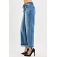 thumbnail image 5 of RISEN Elastic Band Slouch Ankle Boyfriend Jeans - Cuffed Hem, 5 of 6