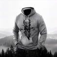 thumbnail image 2 of Mens Halloween Graphic Printed Hooded Sweatshirt Loose Fit Long Sleeve Casual Pullover Top for Autumn, 2 of 5
