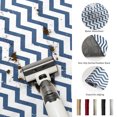 thumbnail image 5 of Round Rugs 4Ft, Blue Stripes Round Area Rug Washable Indoor Throw Carpet, Geometric Abstract Lines Modern Striped Simple Soft Non Slip Circle Rug for Kitchen Nursery Room Home Decor Aesthetic, 5 of 8