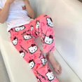 thumbnail image 2 of Pijama de franela de invierno para mujer de Sanrio Hello Kitty, cálido, de lana, con dibujos animados, estilo informal, estilo Anime Y2k, para el hogar, regalo de otoño y Navidad, 2 of 5