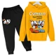 thumbnail image 4 of Ropa para niños Juego Cuphead Mugman sudadera de algodón + pantalones 2 piezas Conjuntos de ropa para niños primavera otoño Sudadera con capucha para niños y niñas, 4 of 4