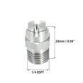thumbnail image 2 of Flat Fan Spray Tip - 1/4 BSPT Male Thread 304 Stainless Steel Nozzle - 110 Degree 1.1mm Orifice Diameter - 2 Pcs, 2 of 4