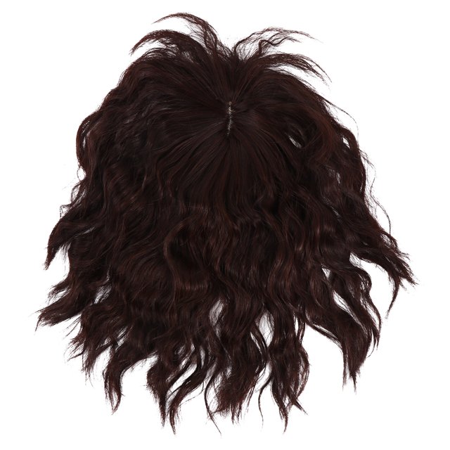 EeaseCA Pièce de Rechange Couvre-Cheveux Cheveux Blancs Perruque Naturelle Invisible Sans Couture Bouclée