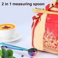 thumbnail image 3 of Wosthever Cuchara de café de acero inoxidable 2 en 1, sellador de bolsas de comida, cuchara de té, Clip de sellado, accesorios de cocina, Vistoso, 3 of 6
