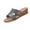 Black, variant on Womens Slip On Sandals Backless Low Wedge Open Toe Mules Summer Fashion Beach Slides Gold 6.5