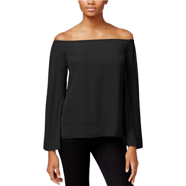 Blusa de punto con textura Rachel Roy para mujer, negro, XXL Rachel Roy Tejer