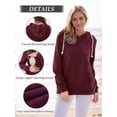 thumbnail image 3 of Women's Maternity Nursing Tops Hoodie Fleece Breastfeeding Shirts Clothes, 3 of 4