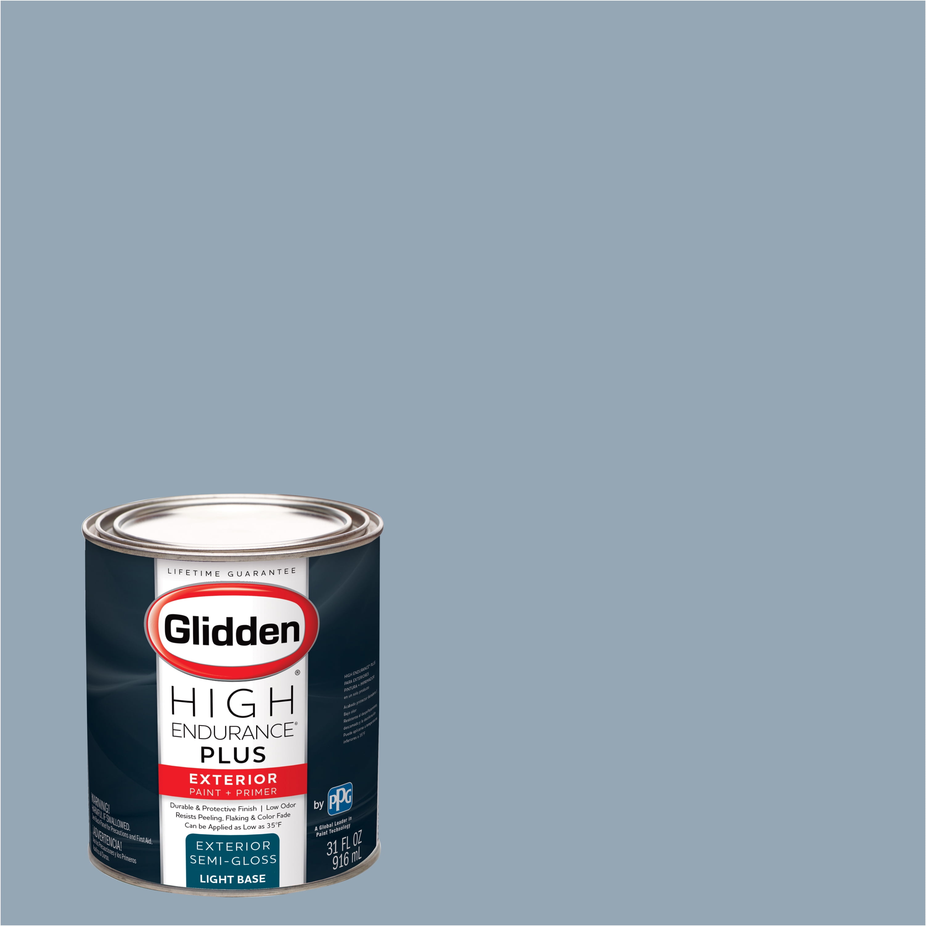 Glidden High Endurance Plus Exterior Paint and Primer, Oxford Blue
