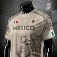 thumbnail image 5 of 2026 Mexico Soccer Jersey, Men’s V-Neck Short Sleeve Sports Fans Shirt for Game Day, Training, Travel, and Casual Wear White Size:S, 5 of 11