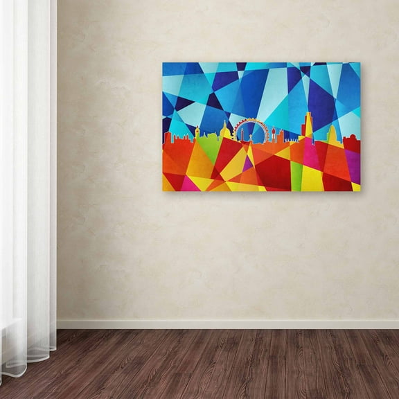 Trademark Fine Art "London England Skyline VIII" Canvas Art by Michael Tompsett