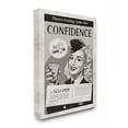 thumbnail image 2 of Stupell Industries Confidence Vintage Comic Book Black and White Design Canvas Wall Art by Ester Kay, 2 of 5
