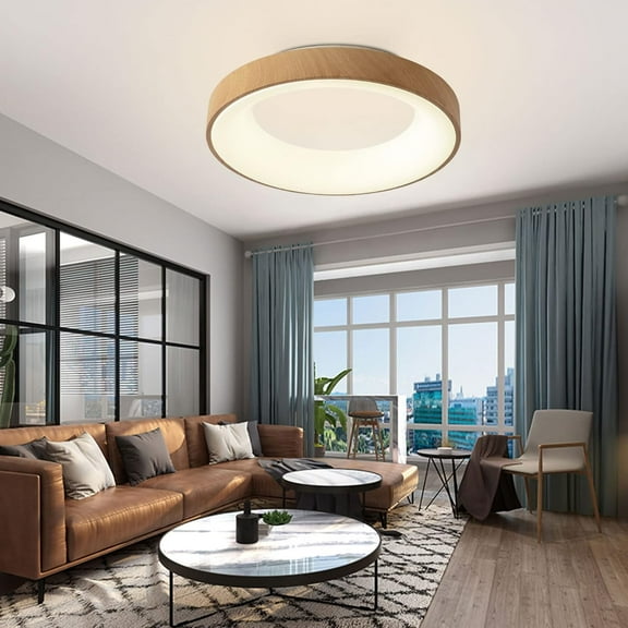 Miumaeov 18.5" LED Ceiling Lights, Modern Creative Flush Mount Ceiling Lighting Fixture Acrylic Art Low Profile Ceiling Lamp for Dining Hallway Kitchen Bedroom Porch Office Bathroom Laundry