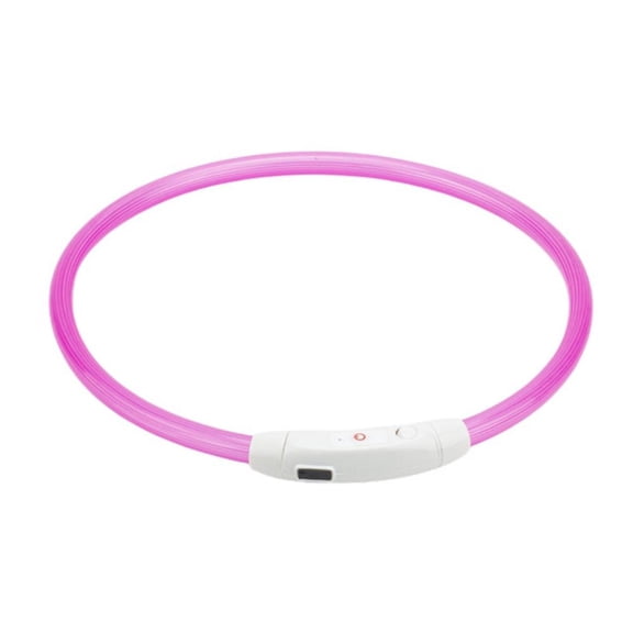 MarinaVida LED Dog Collar USB Rechargeable Pet Necklace Glow in The Dark,Be Safe for Your Dogs Walking at Night