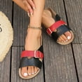 thumbnail image 5 of Mepaouo Cork Footbed Sandals for Women Open Toe Leather Slip on Slides Arch Support Walking Shoes, 5 of 8