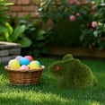 thumbnail image 4 of Binwennn Metal Mattress Frame Garden Rabbit Statue Bed Frames Full Rabbit Flocking Rabbit Figurine Rabbit Statue Miniature Animal Easter Bunny Model Miniature （A）, 4 of 7