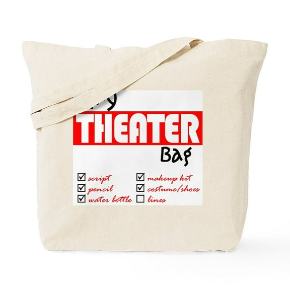 CafePress - My Theater Tote Bag - Unisex Canvas Tote Bag, Beige, 1-Piece