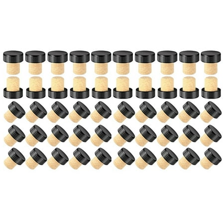 

Cap for Wine Beer Bottles Cork Plugs Cork Stoppers Tasting Corks T-Shape Wine Corks with Plastic Top Wooden Wine Stopper Plugs Corks