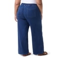 thumbnail image 4 of Gloria Vanderbilt Swan Series Women's Plus Drawstring Pull On Wide Leg Jeans, Sizes 0X-4X, 4 of 5