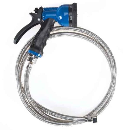MPP Dog Grooming Washing Station Hoses 6 in 1 Setting Stainless Steel 60" Pick Color (Blue)