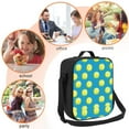 thumbnail image 7 of Horeoi Ball Tennis Pattern Insulated Thermal Lunch Bag with Leakproof Compartments for Office School Picnic Reusable Oxford Tote, 7 of 7