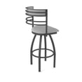 thumbnail image 2 of 860 Hunter 30" Swivel Bar Stool with Pewter Finish and Canter Folkstone Grey Seat and Back, 2 of 5