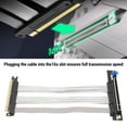 thumbnail image 3 of PCIe 5.0 Riser Cable 16X with 128GBs, EMI Shielded GPU Extension for RTX5090 4090 RX7900XTX, Backward Compatible ITX Water Cooling Gaming PC M.2 SSD Expansion, 3 of 7