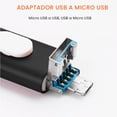 thumbnail image 4 of Memoria Usb 3 En 1 Usb Lightning, Android, Pc 1 Tera 1tb Negro, 4 of 5