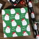 thumbnail image 2 of Rollo de papel de regalo, 43 x 10 m, diseño de Papá Noel, color verde, 2 of 7