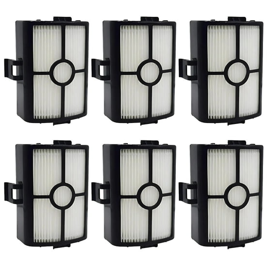 Nispira HZ500 Vacuum Cleaner Replacement HEPA Filter For Shark HZ500UK HZ500UKT Anti Hair Wrap Corded Stick Vacuum Cleaner. 6 Pack