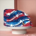thumbnail image 5 of Independence Day 250th Anniversary Working Cap with Sweatband, Adjustable Patriotic Scrub Hat for Professionals, Dust-Proof Unisex Head Cover July 4th #0192 Royal Blue, 5 of 7
