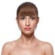 thumbnail image 1 of Pelucas con flequillo para mujer, peluca ondulada suelta con flequillo de cabello humano, flequillo con flequillo natural para niñas y mujeres, cabello artificial., 1 of 3