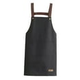 thumbnail image 1 of Visland Cooking Apron Sleeveless Large Pocket PVC Adjustable Waist Strap Chef Apron for Restaurant, 1 of 8