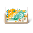 thumbnail image 1 of Summer Season Illustration Photo Wooden Photo Frame Tabletop Display, 1 of 3