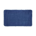 thumbnail image 3 of Better Trends 24" x 40" Bathroom Rug – 100% Cotton, Extra Soft Tufted Reversible Bath Mat, Water-Absorbent, Machine Washable (Blue) Lilly Crochet Collection, 3 of 7