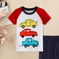 thumbnail image 5 of Toddlers Kids Girls Boys Short Set 2 Piece Active Clothing Set Short Sleeve Tee and Pull on Short 6-24 Months 2T 3T 4T 5T 6T 7T 12-18 Months, 5 of 6