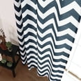 thumbnail image 2 of Quality Home Oxford Basketweave Chevron Print 2 Panel Curtain Set 84" Length, 2 of 6
