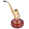 thumbnail image 1 of Mobutofu 1Pcs Manivelle Boîte à Musique Forme Saxophone ABS Design Vintage pour Collectionneurs, 1 of 4