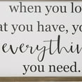 thumbnail image 3 of Benzara Wall Art with You Have Everything Typography, Brown and White, 3 of 5