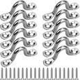 thumbnail image 1 of 16 piezas de hebillas de cubierta para kayaks, placas de ojo de puente de acero inoxidable, hebilla con forma de joroba de 5 mm, 1 of 5