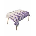 thumbnail image 2 of Purple Lavender Tablecloth Rectangle Table Cloth 52x70, Waterproof Tablecloth Outdoor Table Cloth, Purple Spring Floral Wildflower Plant Washable Table Cover for Kitchen Dinning Party, 2 of 8