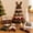 Rustic Gingerbread, variant on DIY Quilted Santa Christmas Tree Kit, Fabric Patchwork Set, Handmade | Holiday Tabletop Decor, Layered Ornament, Sewing Craft for Adults, Snowman Tree, Charming Quilting Gift(Candy Star)