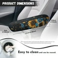thumbnail image 7 of Yuyamidu Sunflower Car Seat Armrest Covers Butterfly Armrest Cover for Car Sedan Van Elastic Automotive Armrest Protective Cover Universal Car Interior Accessories, 7 of 7