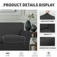 thumbnail image 5 of Easy-Going 4 Pieces Super Stretch couch cover, Sofa size, Gray (Slipcover Only), 5 of 7