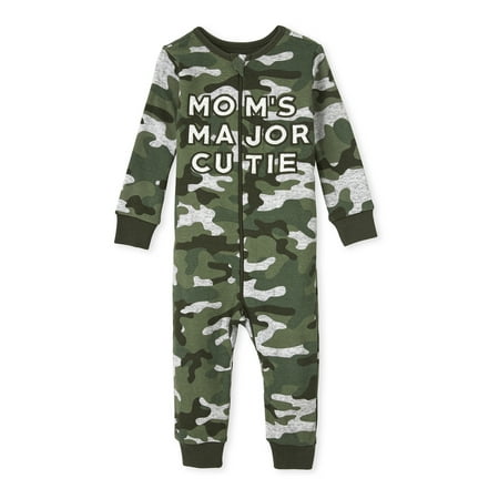 Toddler and Baby Boy Mom Camo Stretchie