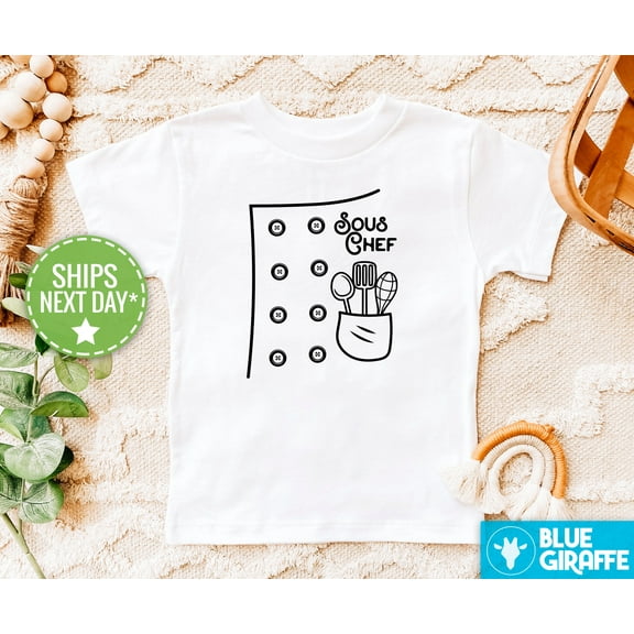 Sous Chef Toddler Shirt, Cute Future Chef Kids Shirt, Sous Chef Youth Clothes TODDLER SHORT SLEEVE TEE BELLA CANVAS 3001T